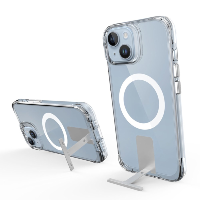 MagSafe Transparent iPhone Cover 15 Plus / 14 Plus mit Halterung
