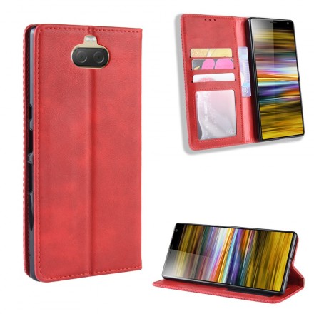 Flip Cover Sony Xperia 10 Kunstleder Vintage Uni Flip Cover Sony Xperia 10 Kunstleder Vintage Uni