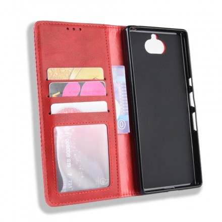 Flip Cover Sony Xperia 10 Kunstleder Vintage Uni Flip Cover Sony Xperia 10 Kunstleder Vintage Uni