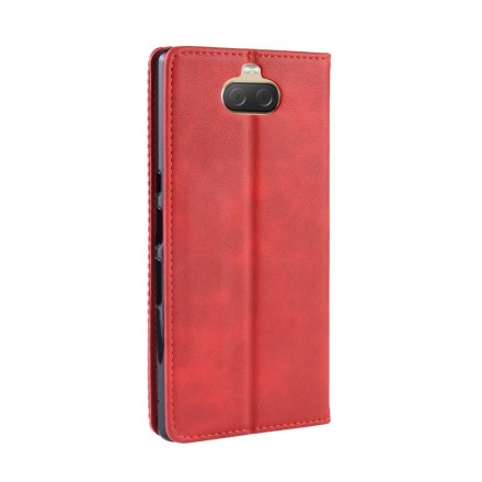 Flip Cover Sony Xperia 10 Kunstleder Vintage Uni Flip Cover Sony Xperia 10 Kunstleder Vintage Uni