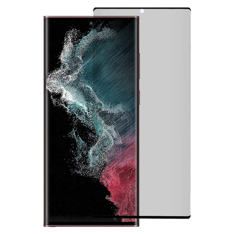 Anti-Espion Schutz aus gehärtetem Glas für das Samsung Galaxy S22 Ultra 5G Display