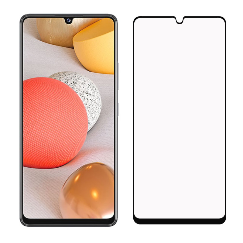 Vollständiger Schutz aus gehärtetem Glas für das Display des Samsung Galaxy A42 5G