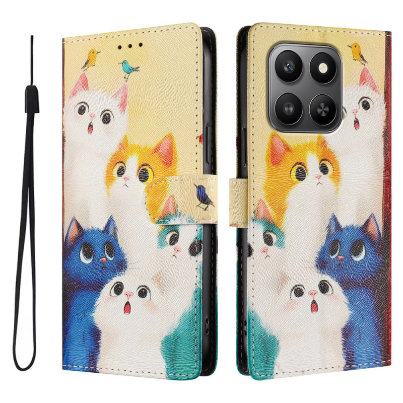 Hülle Honor 400 Smart 5G / 4G Bunte Katzen