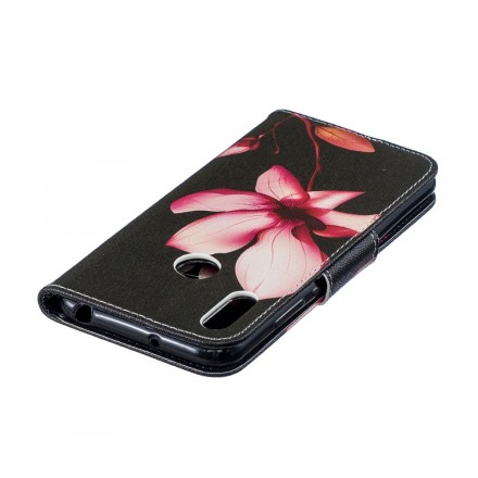 Hülle Huawei Y6 2019 Blume Rosa