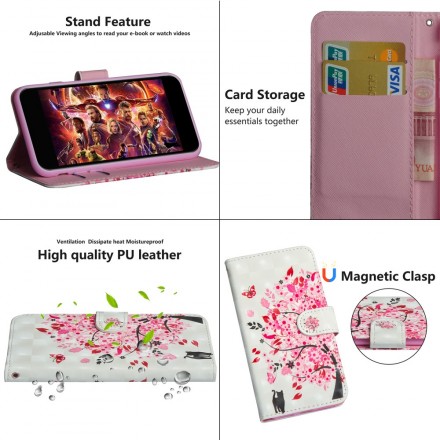 Hülle Huawei Y6 2019 Baum Pink