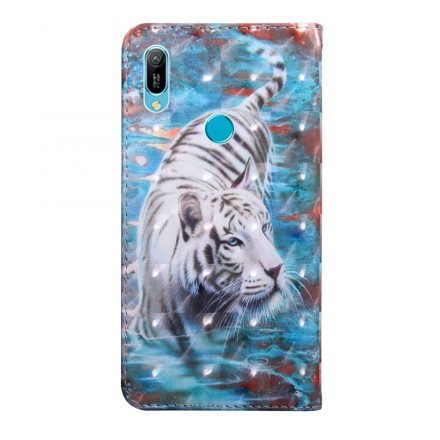 Hülle Huawei Y6 2019 Tiger im Wasser