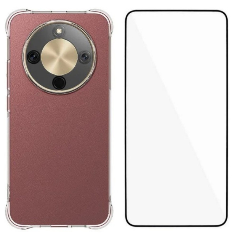 Transparentes Honor Magic 8 Lite Cover mit Displayschutzfolie