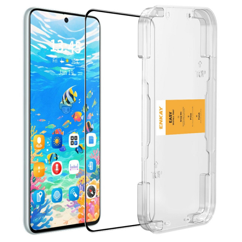 Vivo X300 Displayschutz aus gehärtetem Glas mit Applikator