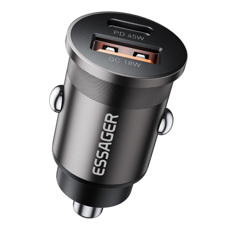 Autoladegerät 45W Dual Port USB-A/C ESSAGER