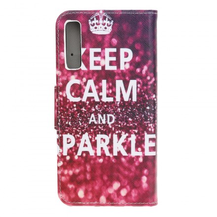 Hülle Samsung Galaxy A70 Keep Calm and Sparkle