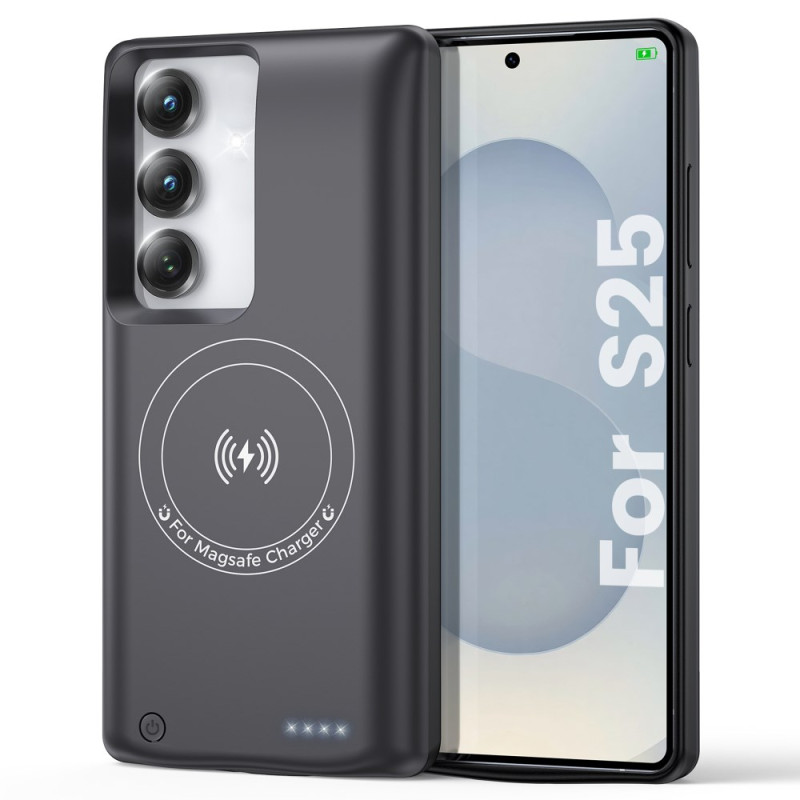 Externe Akku-Hülle 10000mAh für Samsung Galaxy S25 / S24 mit magnetischer Befestigung