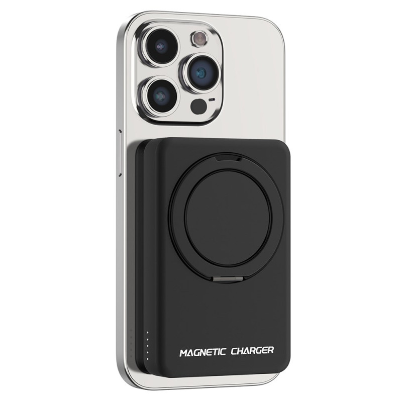 Externe Magnetbatterie 10000mAh mit Ringhalter kompatibel mit MagSafe