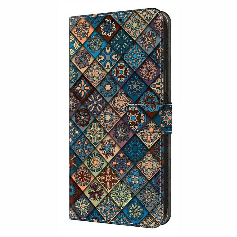 Samsung Galaxy S26 Plus Hülle Blumenmuster Blau