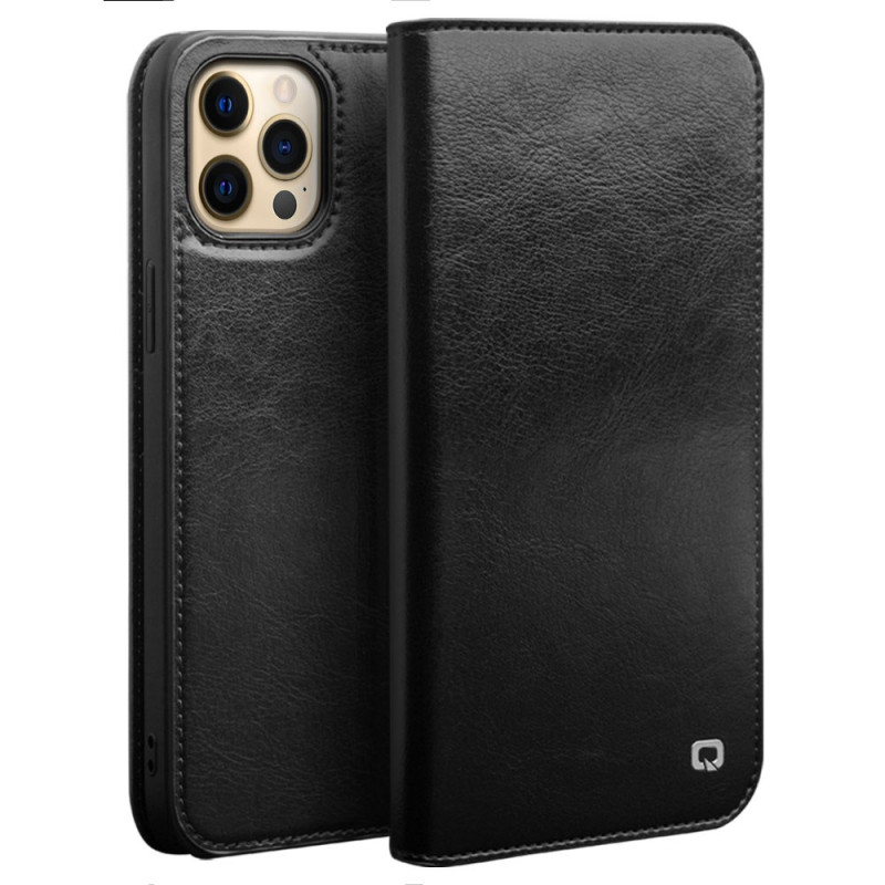 Flip Cover iPhone 13 Pro Leder QIALINO