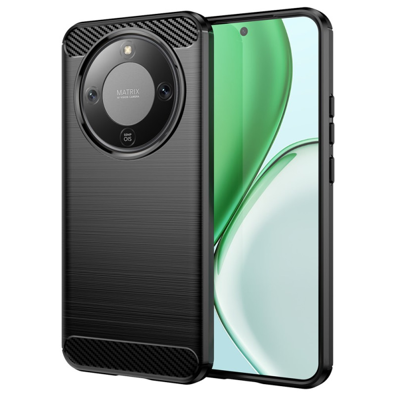 Honor Magic 8 Lite Kohlefaser Cover Gebürstet