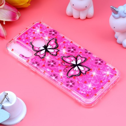 Huawei P30 Lite Schmetterlinge Glitters Cover