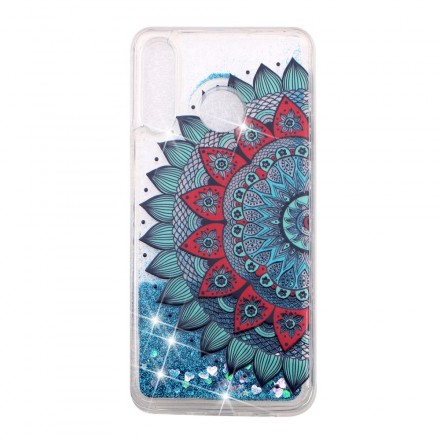 Huawei P30 Lite Transparent Mandala Glitters Cover