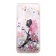 Huawei P30 Lite Transparent Blümchen Fee Glitters Cover