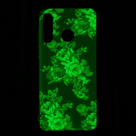 Huawei P30 Lite Cover Liberty Flowers Fluoreszierend