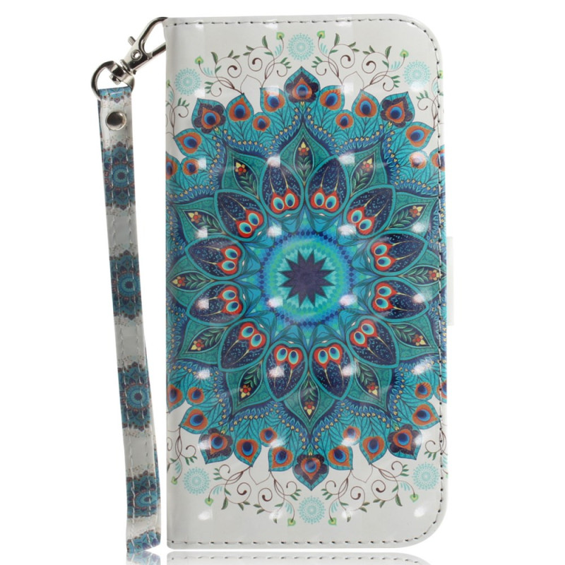 Tasche Honor X8 5G Mandala Grün mit Riemen