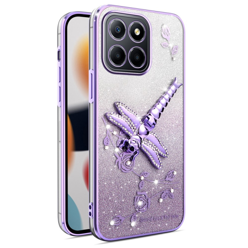 Honor X8 5G Cover Support Libelle und Glitter