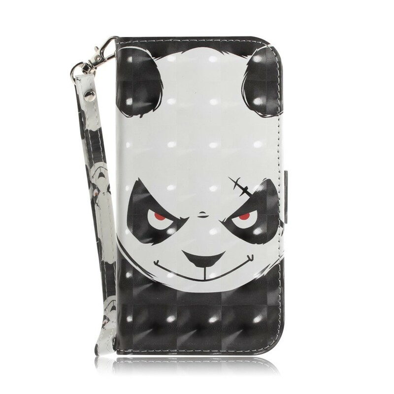 Huawei P Smart Z Angry Panda Tasche mit Riemen