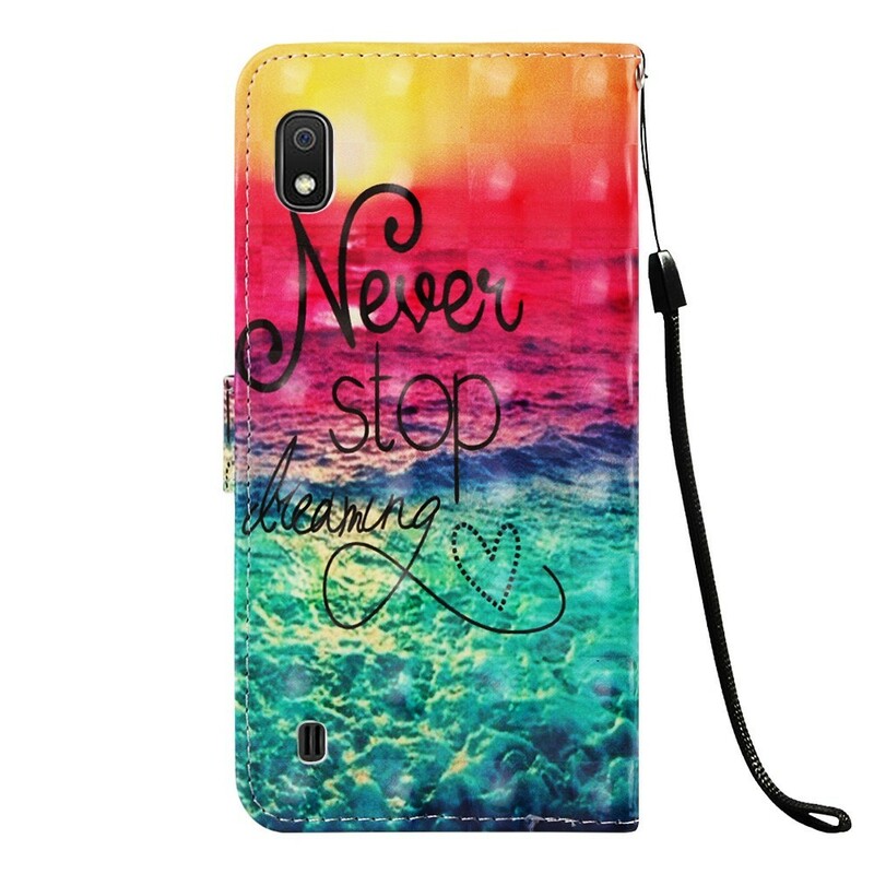 Hülle Samsung Galaxy A10 Never Stop Dreaming
