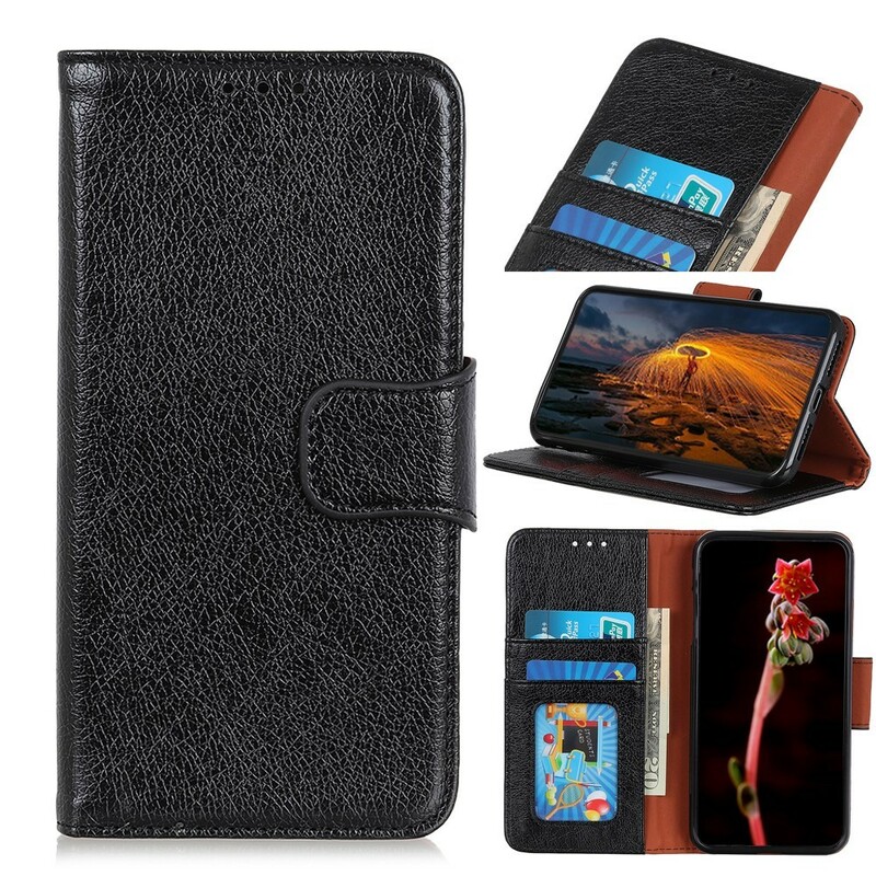 Samsung Galaxy A10 Hülle mit Glanzleder-Effekt Chic Samsung Galaxy A10 Hülle mit Glanzleder-Effekt Chic