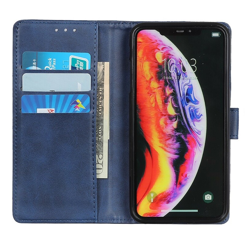 Samsung Galaxy A10 Retro Matte Leather Effect Hülle