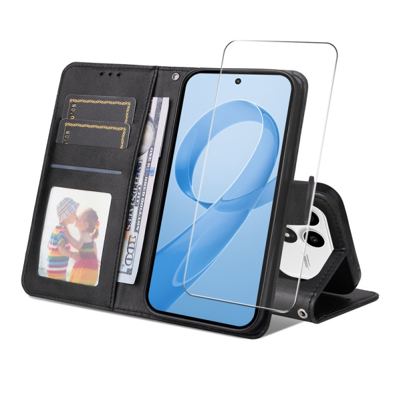 Housse Poco F8 Pro Simili Cuir avec Protecteur Écran