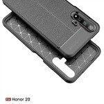 Honor 20 Cover mit Litschi-Leder-Effekt Double Line