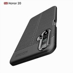 Honor 20 Cover mit Litschi-Leder-Effekt Double Line