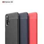 Honor 20 Cover mit Litschi-Leder-Effekt Double Line