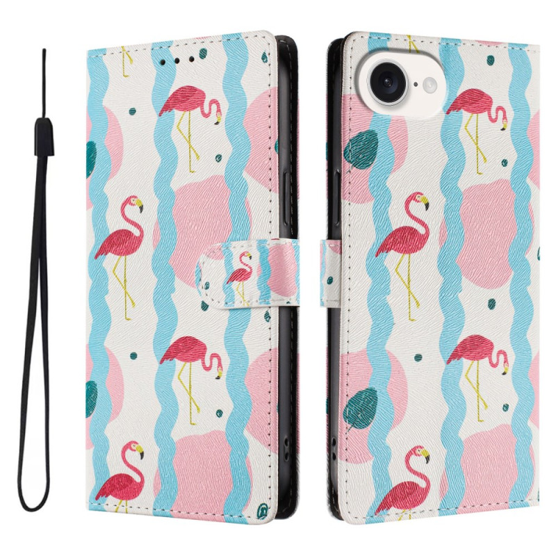 Housse iPhone 17E / 16E Flamants Roses