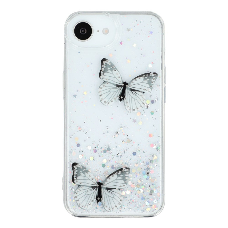 iPhone Cover 17E / 16E Schmetterling aus Harz