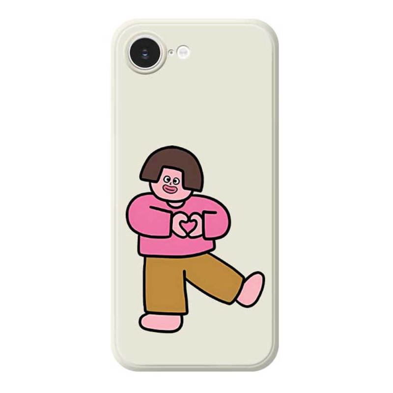 iPhone Cover 17E / 16E Gerader Rand Love Girl