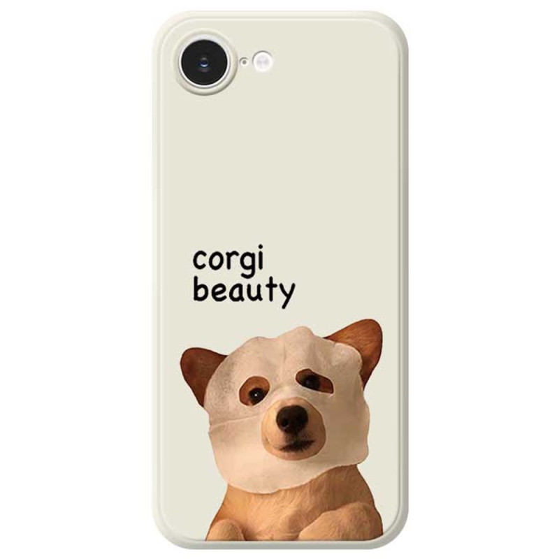 iPhone Cover 17E / 16E Gerader Rand Corgi Adorable