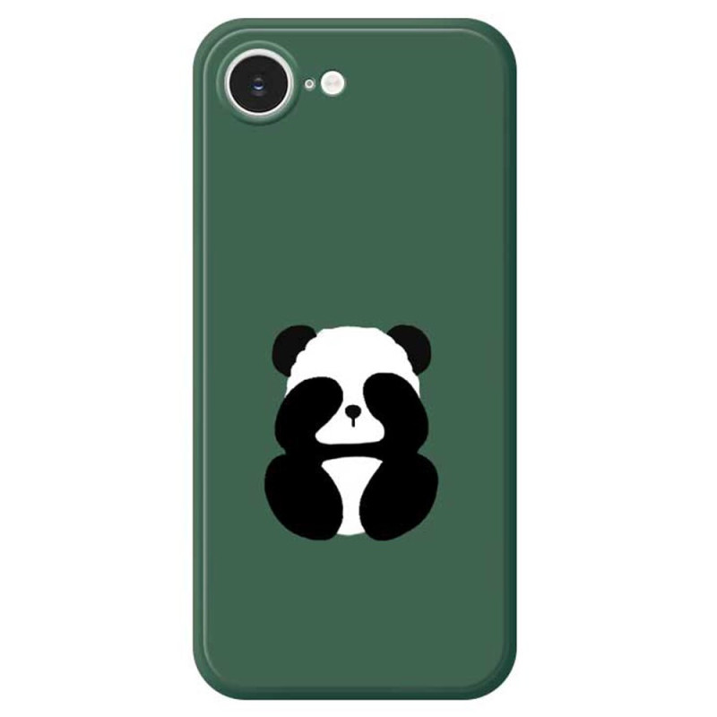 iPhone Cover 17E / 16E Rechter Rand Panda mit Augenbinde