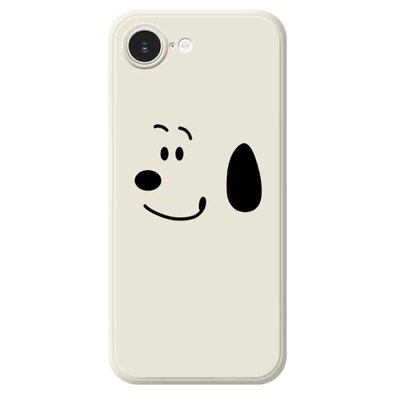 iPhone Cover 17E / 16E Gerader Rand Hund Minimalistisch