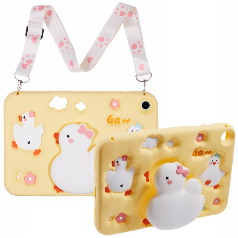 Samsung Galaxy Tab A11 Plus / A9 Plus Ente 3D Cover mit Schulterriemen