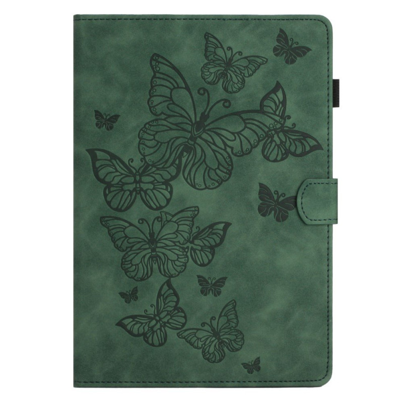 Hülle Samsung Galaxy Tab A 10.1 (2016) Wildlederoptik Schmetterlinge