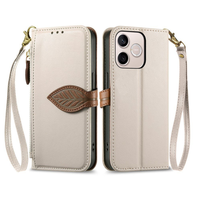 Honor 600 Lite Hülle Blätterdesign