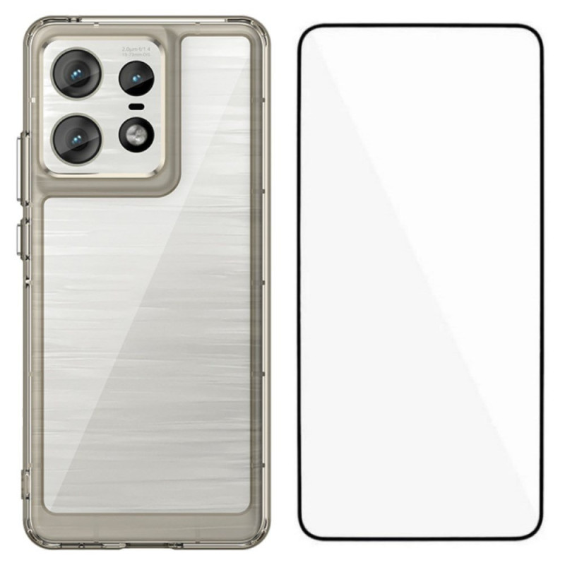 Motorola Edge 60 Neo / 50 Neo Hybrid Cover mit Displayschutzfolie