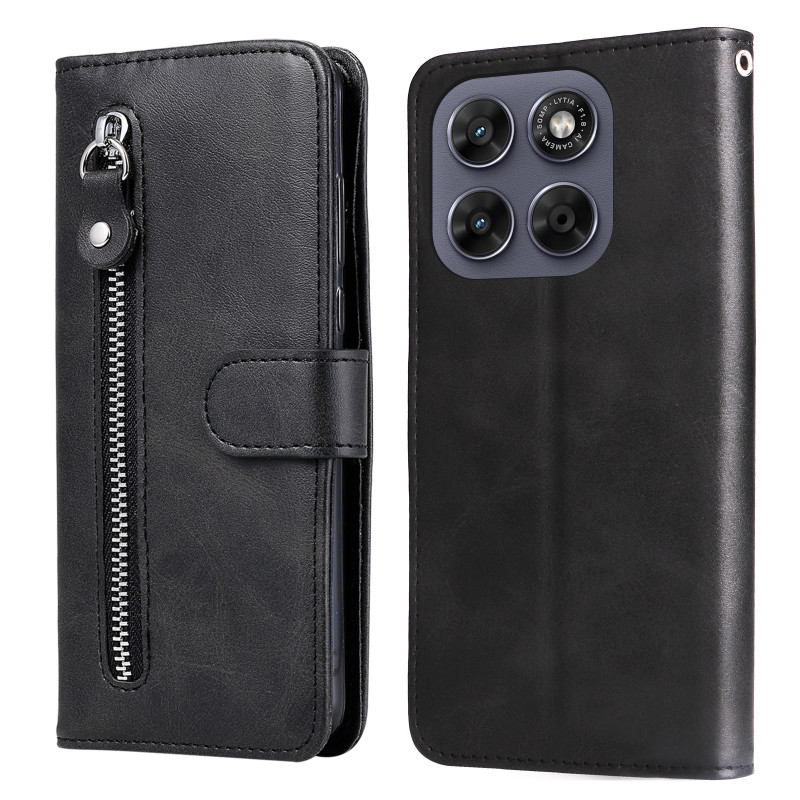 Hülle Moto G77 / G67 Tasche mit Reißverschluss