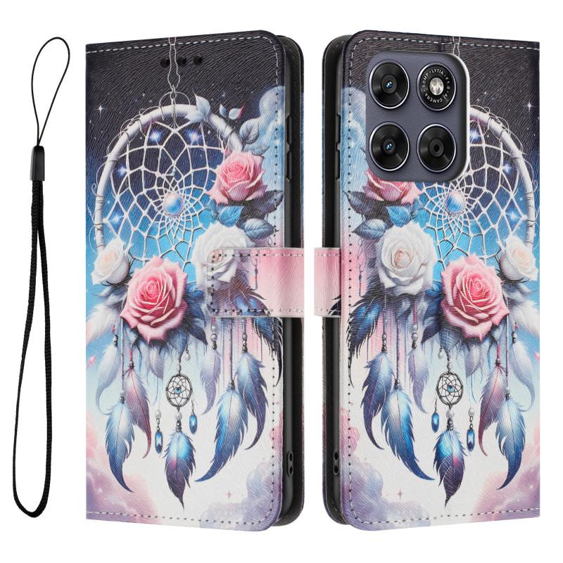 Hülle Moto G77 / G67 Traumfänger Floral