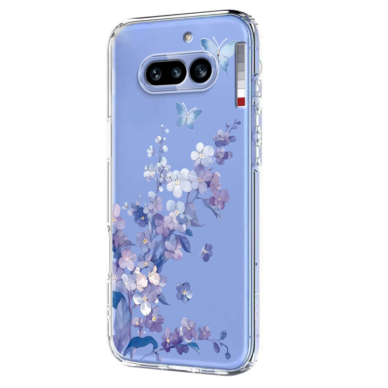 Coque Nothing Phone (4a) Transparente Fleurettes