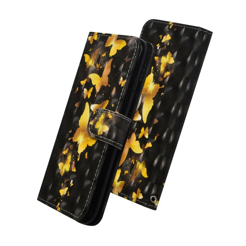 Xiaomi Redmi Note 7 Hülle Gelbe Schmetterlinge