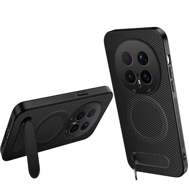 Honor Magic 8 Pro Kohlefaser Cover mit Halterung