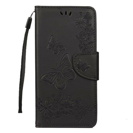 Xiaomi Redmi Note 7 Hülle Prächtige Schmetterlinge mit Riemen