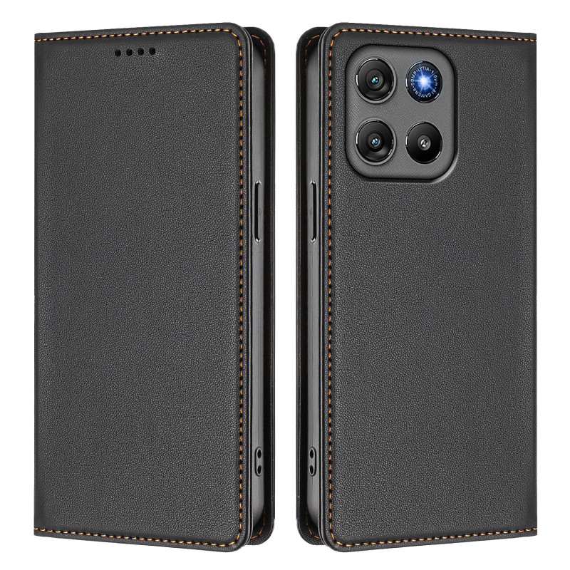 Flip Cover Moto G67 Power Couture (RFID-Sperre)
